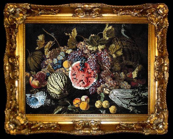 framed  RUOPPOLO, Giovanni Battista Bodegon con frutas de Giovanni Battista Ruoppolo, ta009-2
